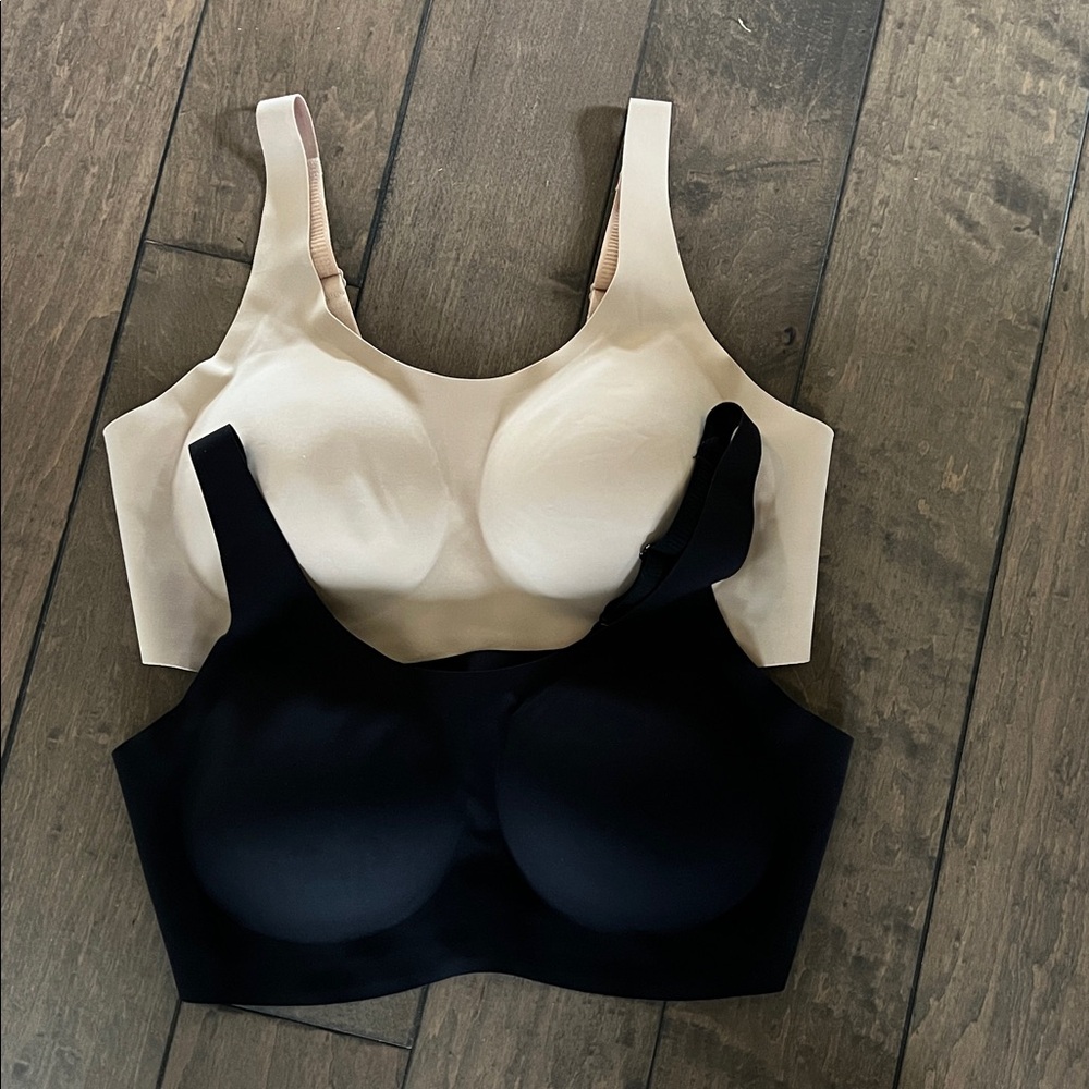 knix Seamless Comfort Bras in Black and Nude